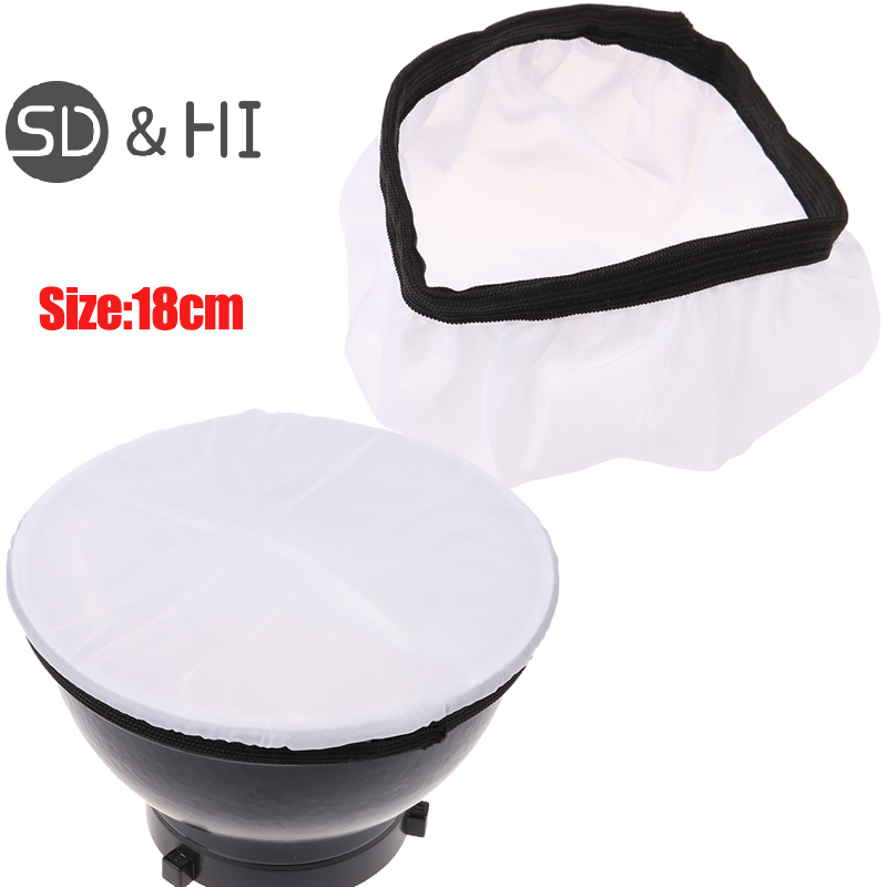 Pop Up Flash Diffuser - 18CM standart stüdyo Strobe reflektör için