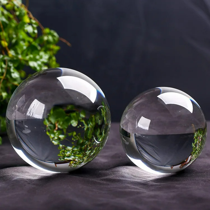 Lens Ball Crystal - Pürüzsüz K9 30mm-100mm Şeffaf Avize Lens