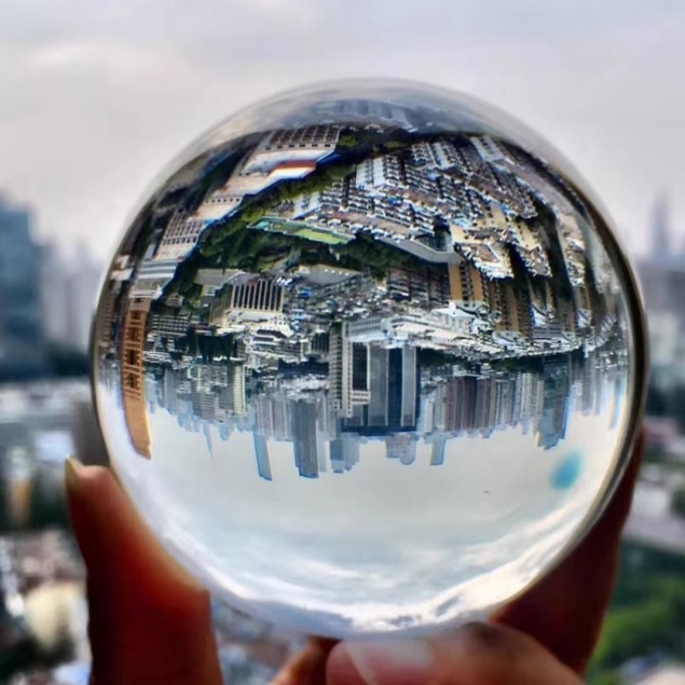 Lens Ball Crystal - Masa Üstü Dekorasyon Yuvarlak Kristal Cam