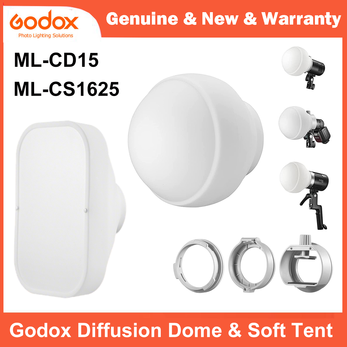 Pop Up Flash Diffuser - Godox ML-CD15 Difüzyon Kubbesi ve ML-CS1625