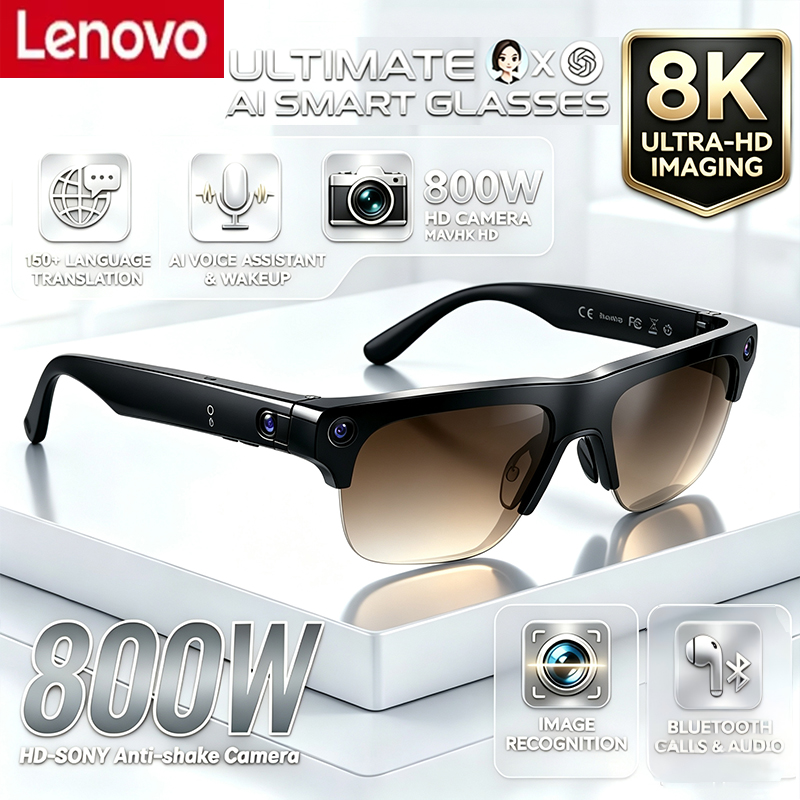 Photography Videography - Lenovo Akıllı AI Gözlükleri 800w HD