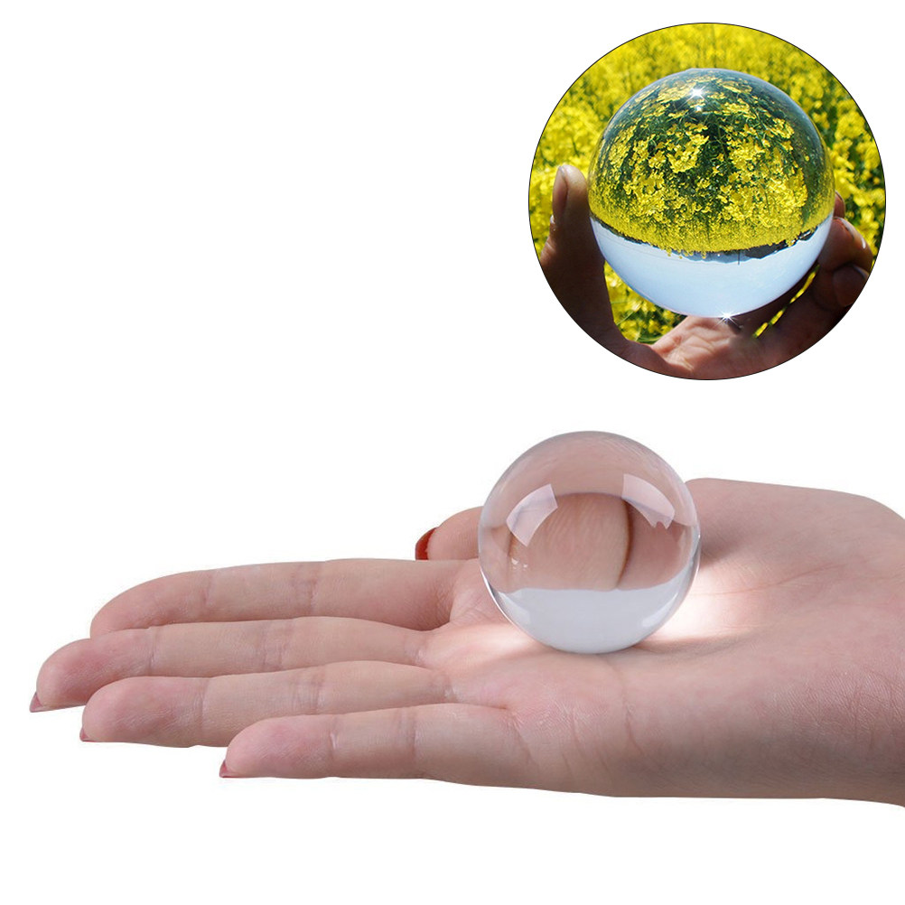 Lens Ball Crystal - 4 cm Şeffaf Kristal Küre Fotoğrafçılık