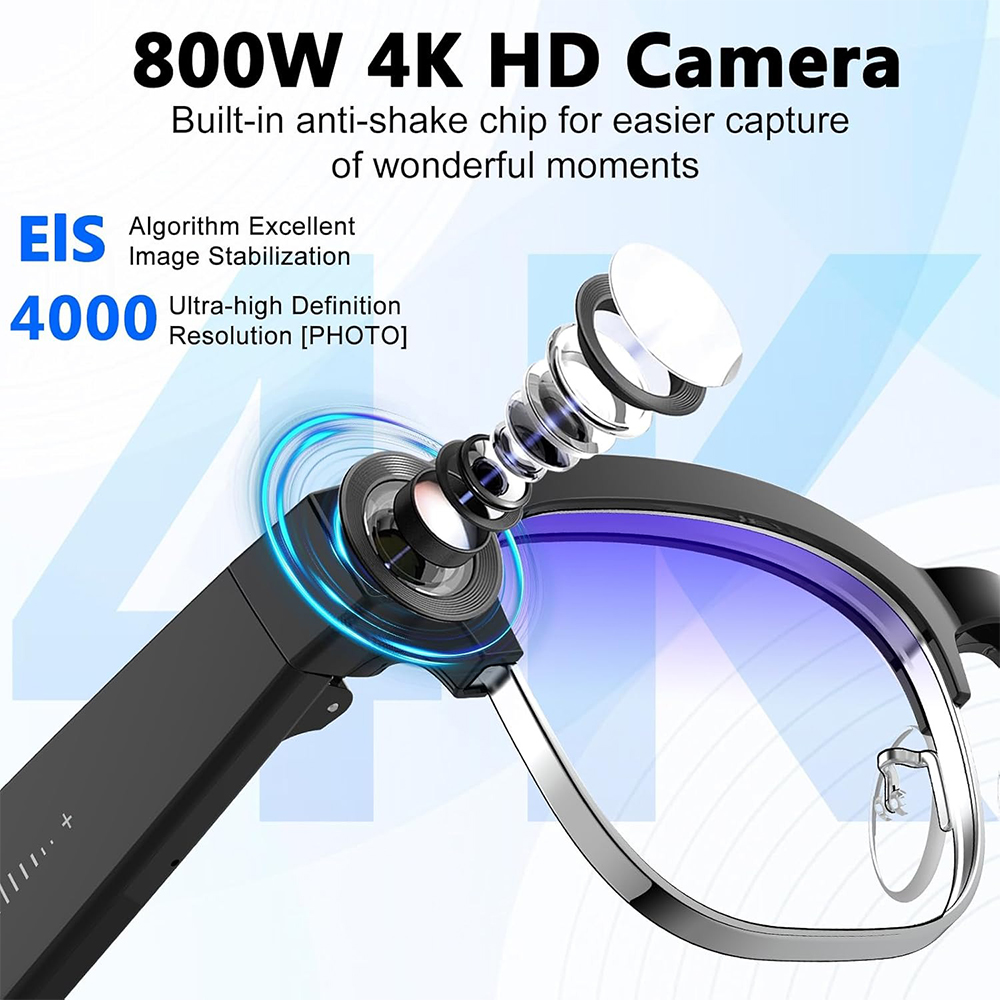 4K Akıllı Yapay Zeka Gözlüğü 8 - Photography Videography incelemesi ve fiyatı