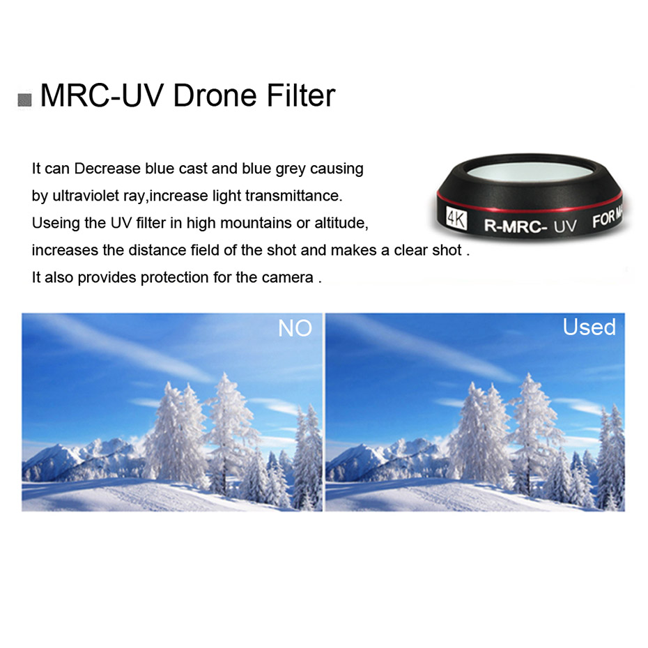 Drone filtre DJI Mavic Pro CPL - Nd Filter Set incelemesi ve fiyatı