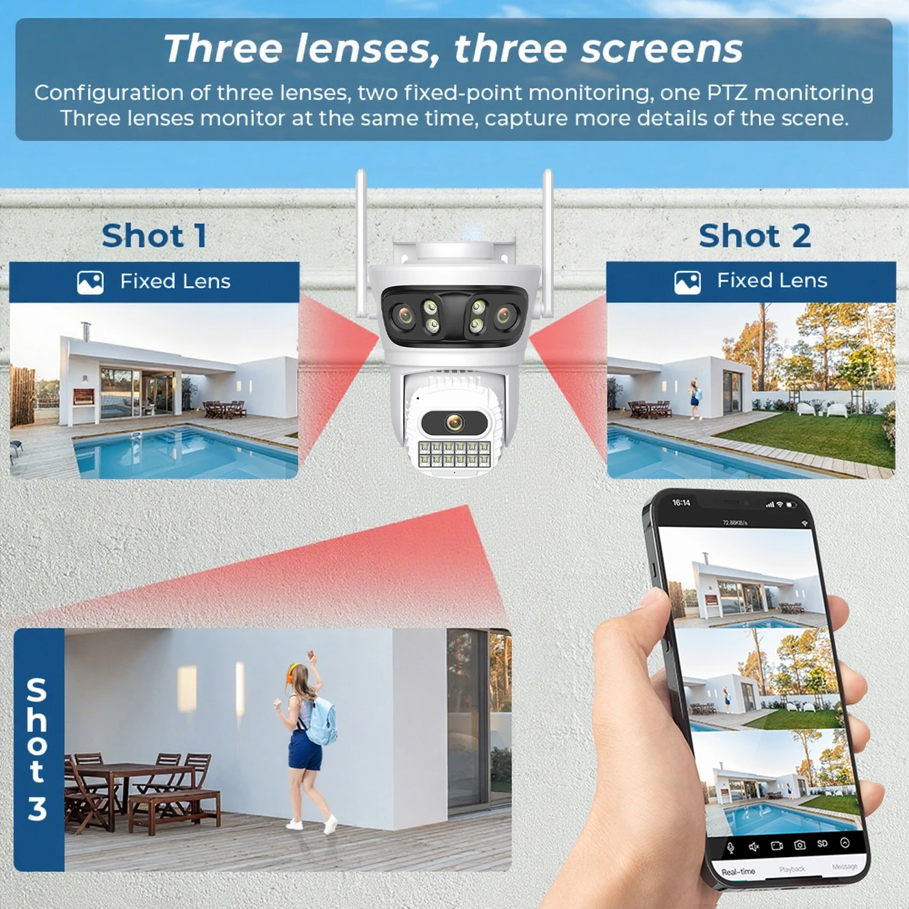 12MP 6K Açık Wifi Kamera ICsee - Photography Angles incelemesi ve fiyatı
