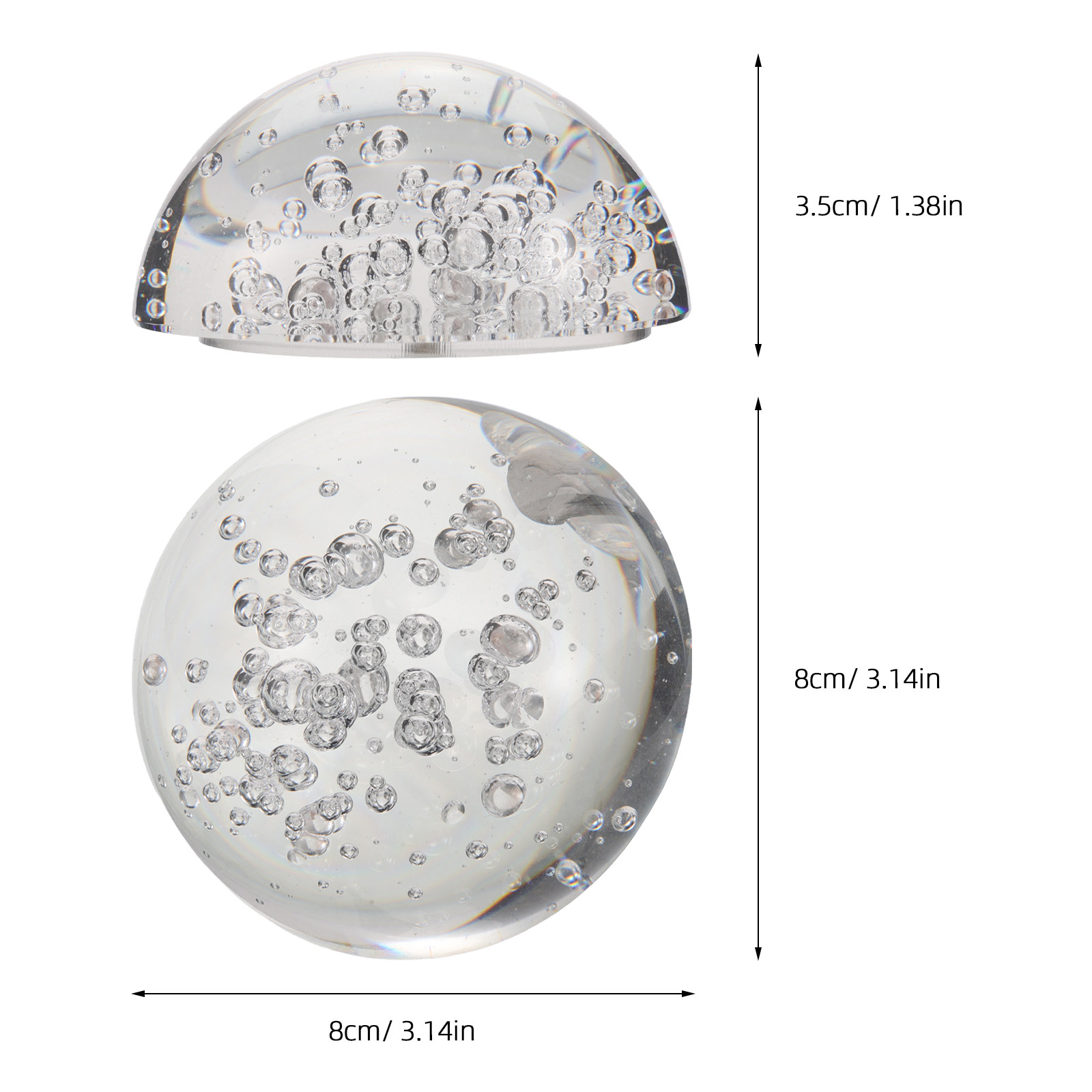 Yarım Kristal Küre Şeffaf Deko - Lens Ball Crystal incelemesi ve fiyatı