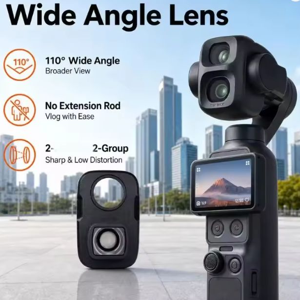 DJI Osmo Pocket 4P Büyüteç Len - Photography Angles incelemesi ve fiyatı