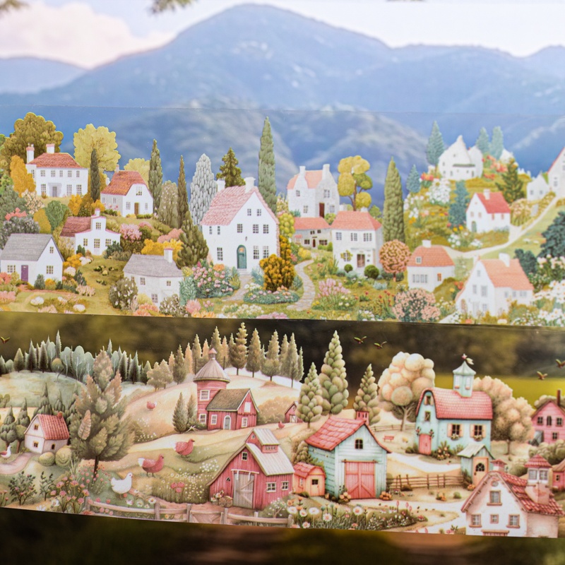 6 Rulo 6Cm×200Cm Köy Temalı Ba - Photography Journal incelemesi ve fiyatı